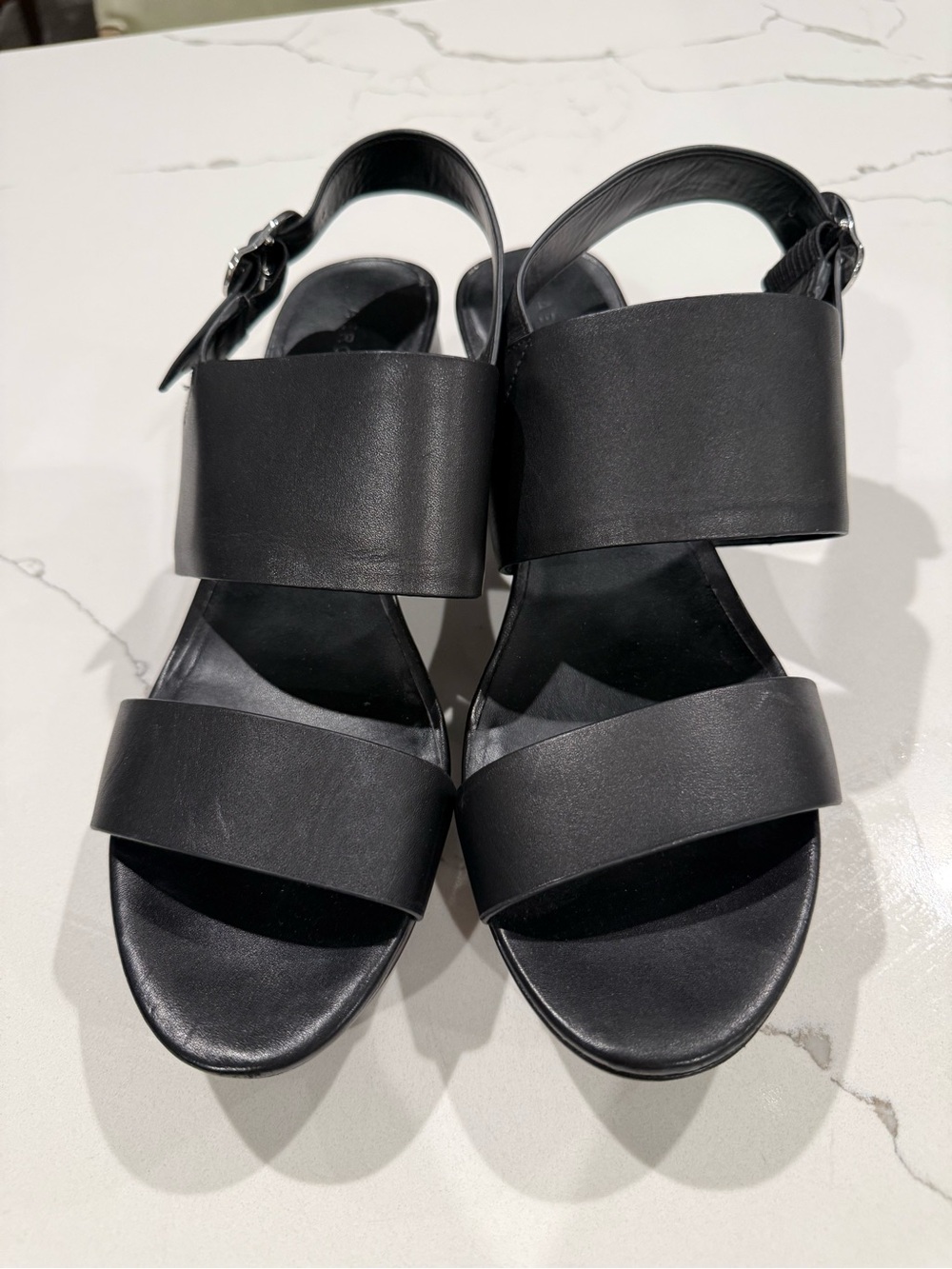 Aerosoles “Camera” Platform Sandals in Black